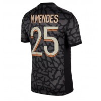 Pánský Fotbalový dres Paris Saint-Germain Nuno Mendes #25 2023-24 Třetí Krátký Rukáv